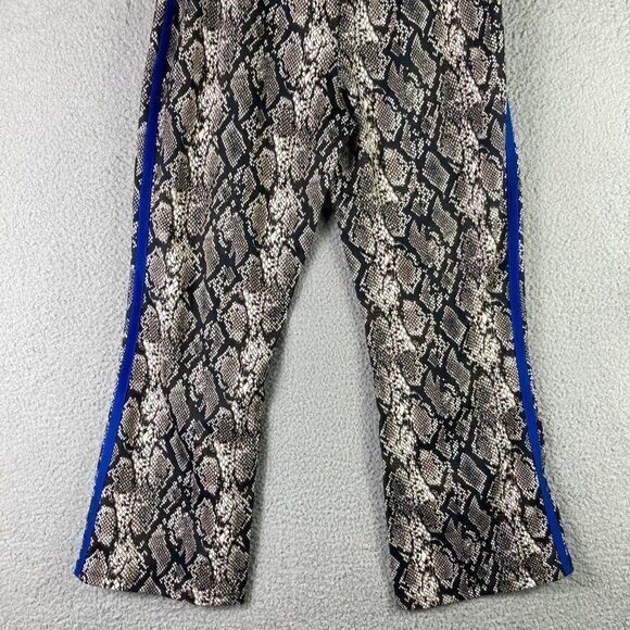 Snake Skin Print Pants Womens Stretch High Rise Snakeskin Size Medium Blue NWT - Picture 10 of 10